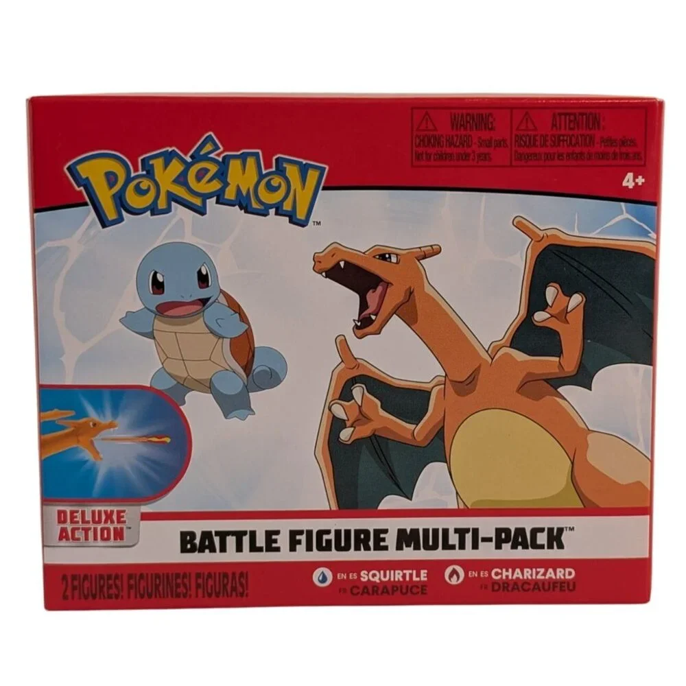 Pokemon Battle‎ Ready Deluxe Action Battle Figure Multi-Pack Squirtle Charizard